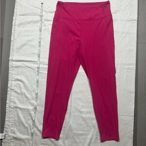 Chez Vee Hot Pink Leggings w/ Side Pocket Women’s L